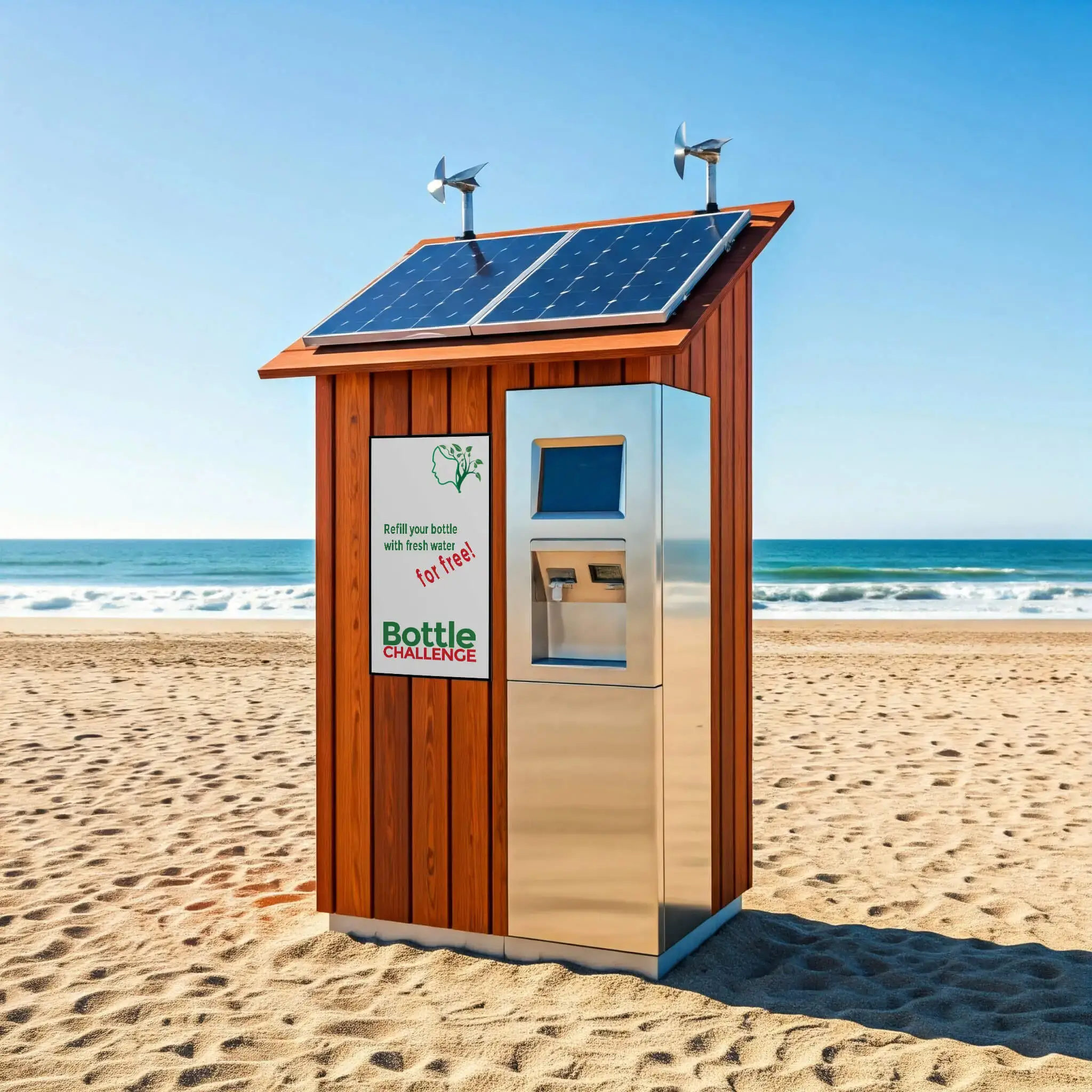 free water in the beach